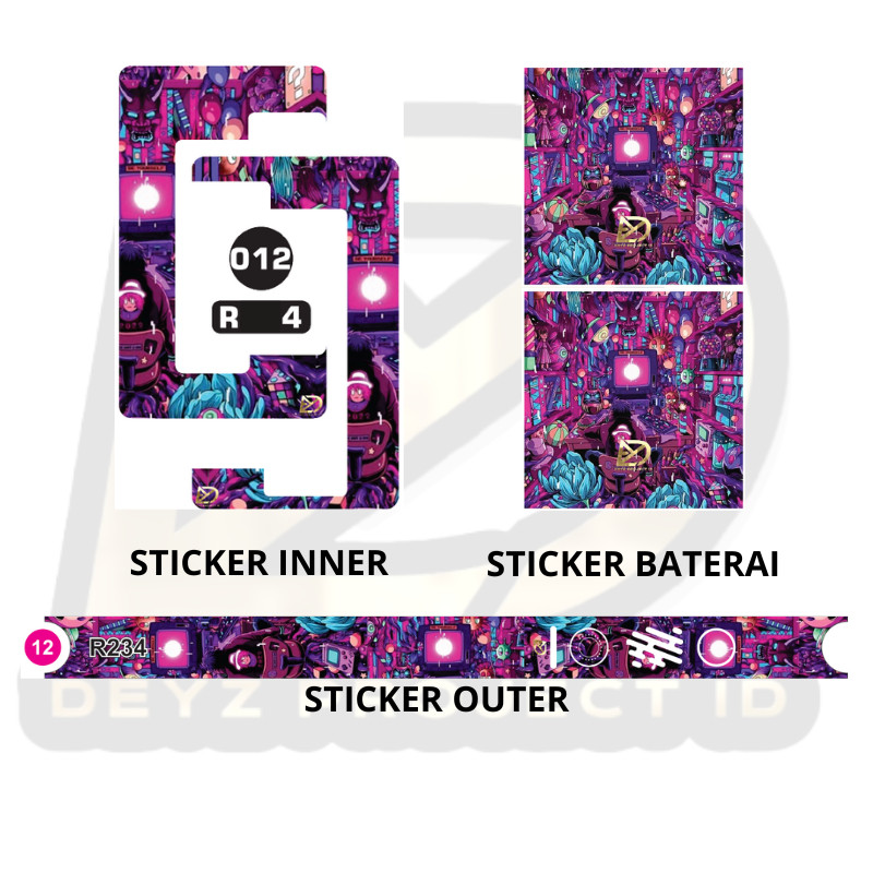 

*Fullbody* Stiker Lengkap Banyak Untuk Varian R3433 Garskin Case/Stiker Premium Custom COD
