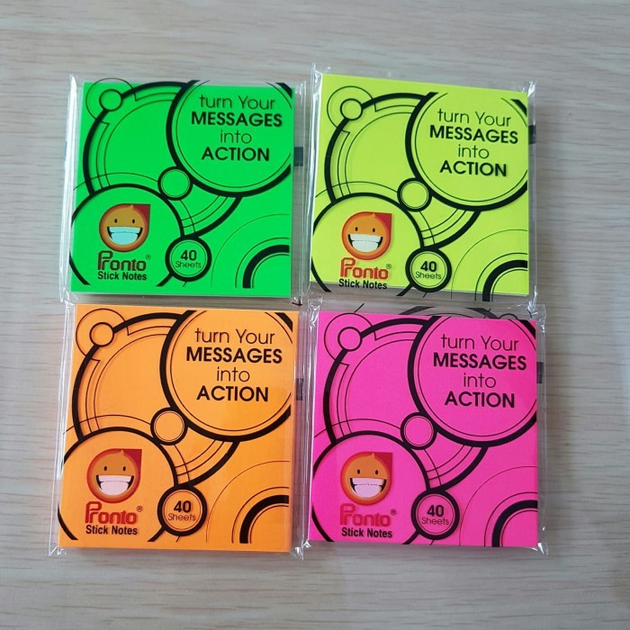 

TERBARU PRONTO STICKY NOTES 75 MM X 75 MM (40 SHEETS) HOT SALE!