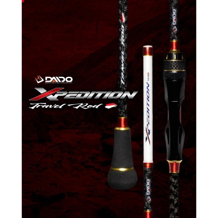 Rod / Joran Pancing Daido TRAVEL XPEDITION CARBON 198CM 6LB 10LB