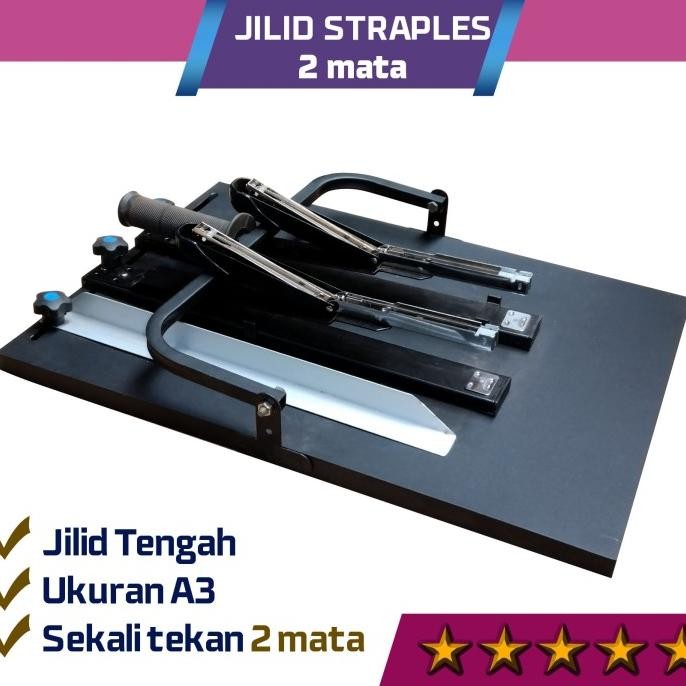 

Mesin Jilid Straples 2 mata Stapler jilid tengah