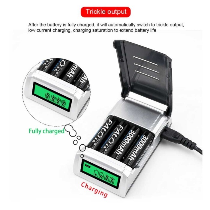 Charger Baterai Digital Aa Aaa Taffware Fast Charging Smart Y4118