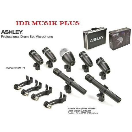 stand mic drum Mic Drum Set 7 Kit Ashley Drum168 Drum 168 Original Garansi Resmi BIN
