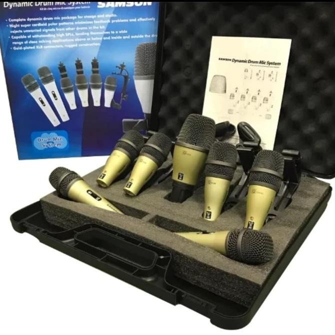 mic drum shure MIC DRUM SAMSON DMK7/DMK 7 KIT LENGKAP BIN