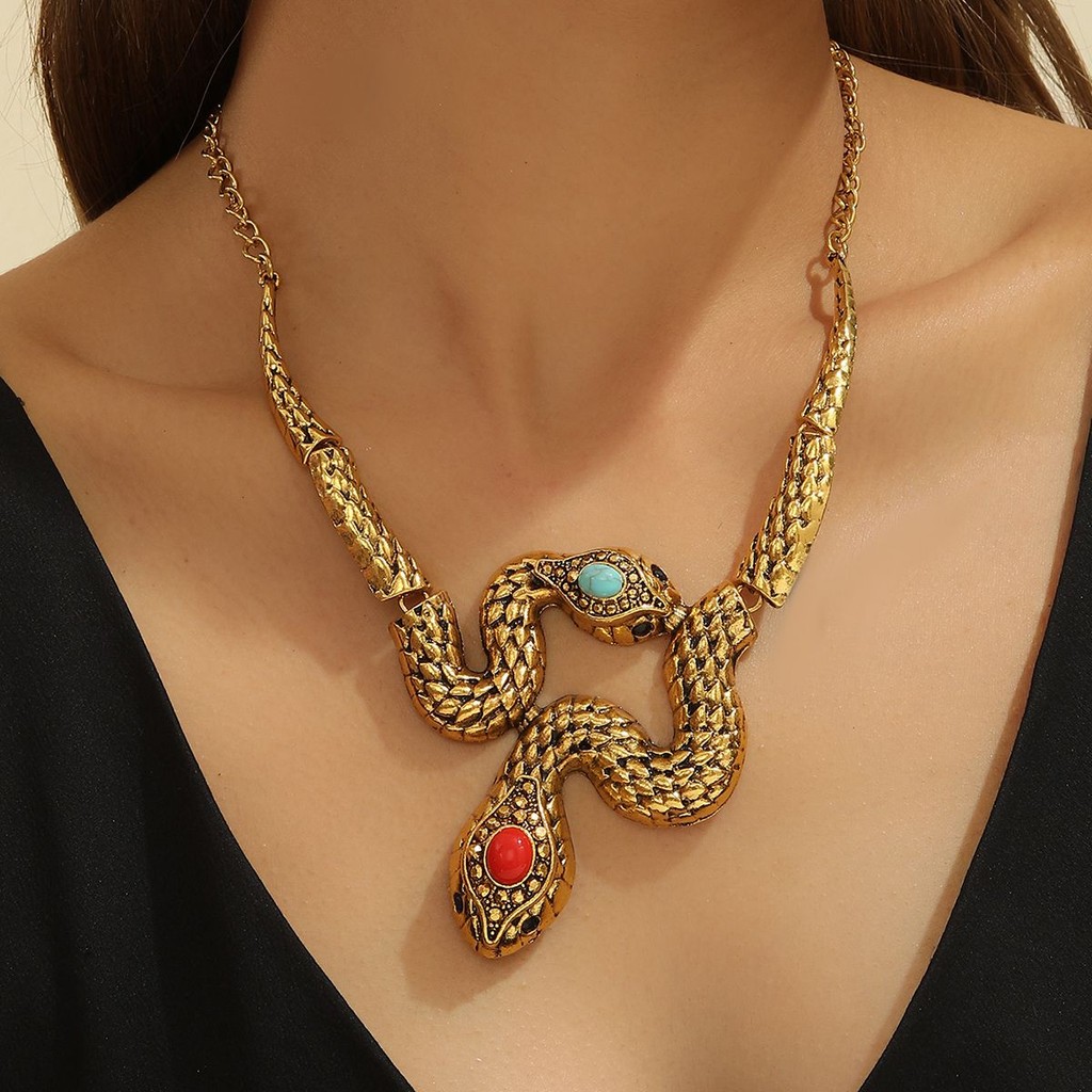 New Metal Retro Snake Fashion Necklace/Hot Sale Necklace/Short Necklace for Ladies Necklace