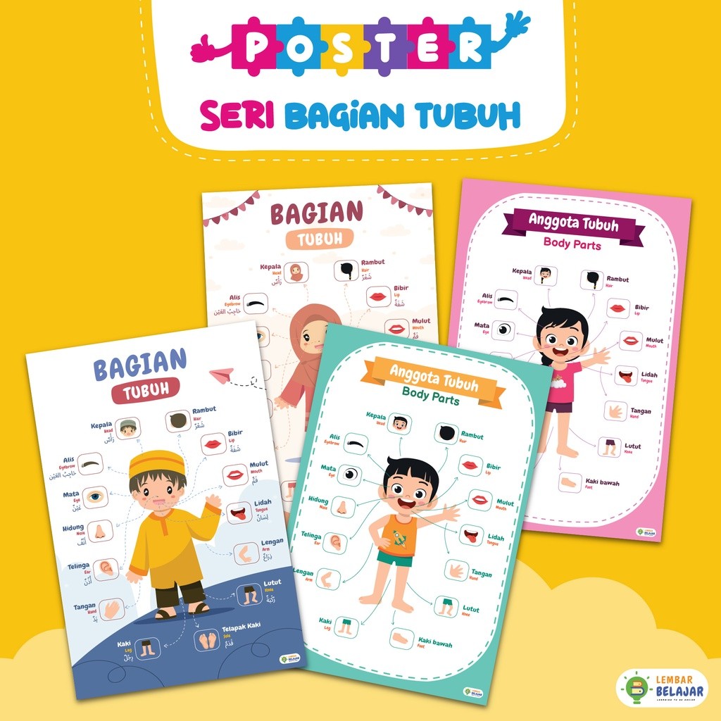 

Adaajaa Poster Edukasi Mengenal Anggota Tubuh IH773MURAH