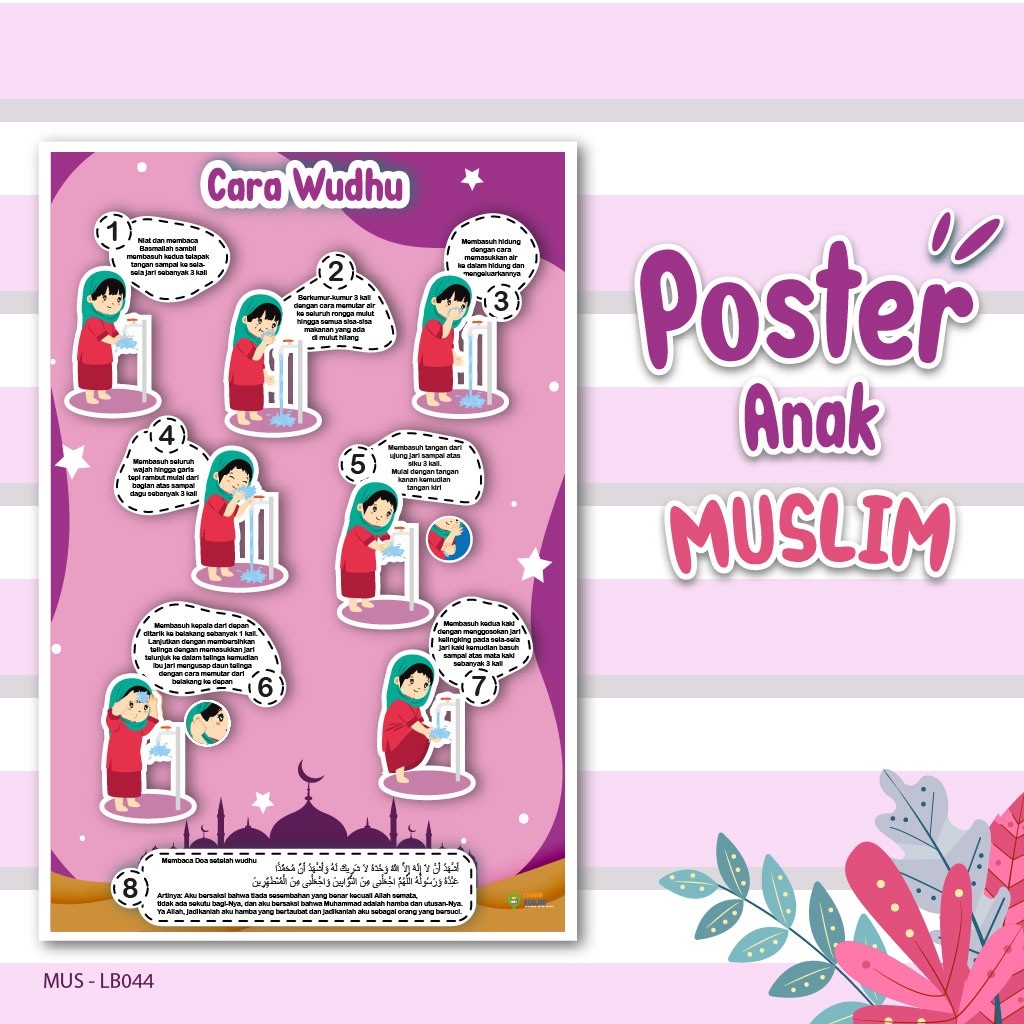 

Adaajaa Poster Edukasi Cara Wudhu Anak Perempuan, Poster Belajar Anak TK SD dll. KQ634BOOM SALE