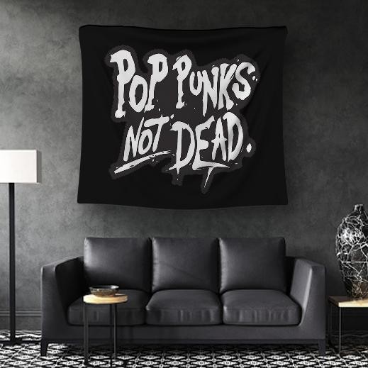 Bendera Pop Punks Not Dead Tour Concert Band Punk Poster Kain