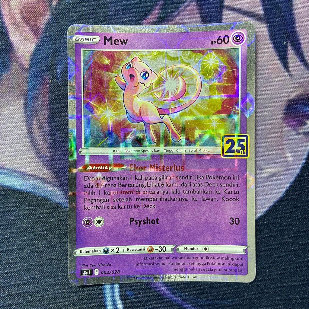 pokemon (ID) mew 25th - S8a 002/028 - MIRROR