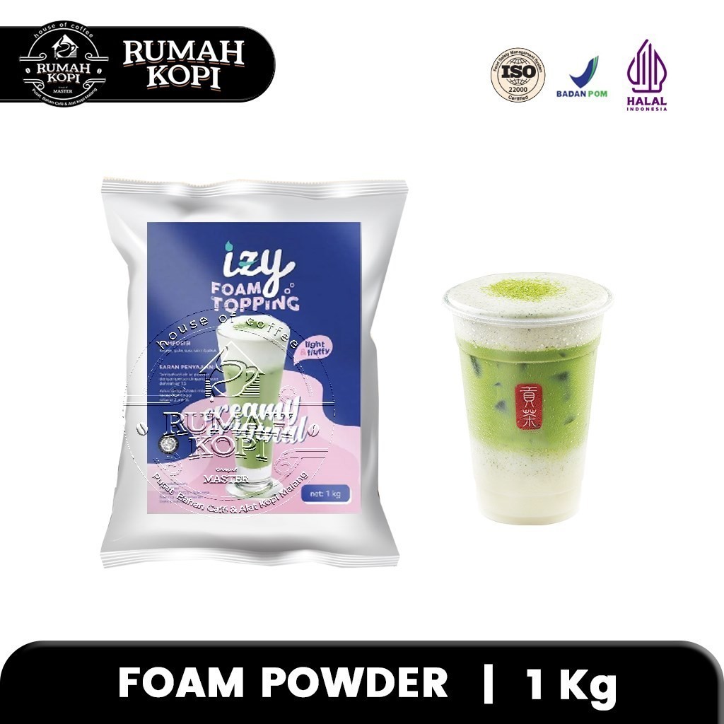 

Creamy Foam Topping IZY 1 kg Premix Powder Bubuk Topping Minuman