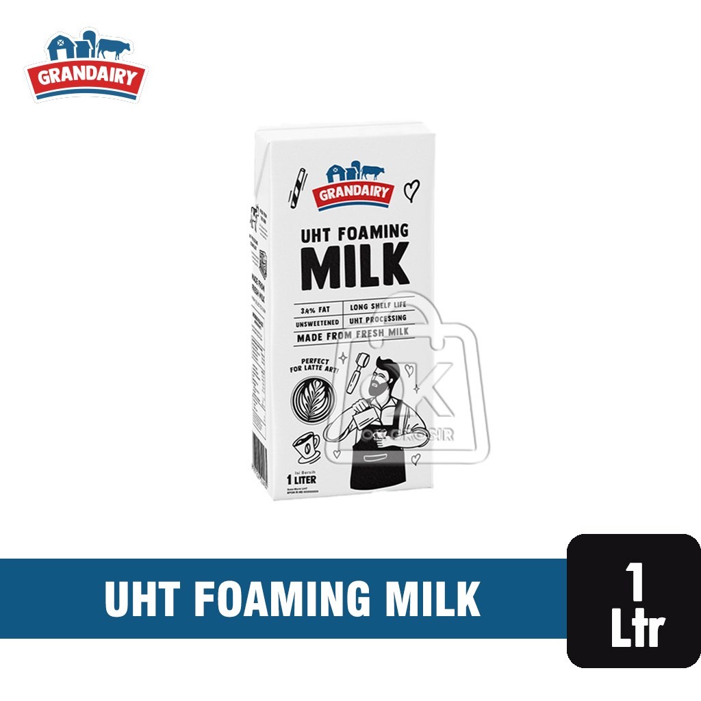 

Susu Grandairy 1L / UHT Foaming Milk / Freshmilk 1 Liter