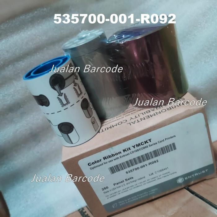 R092 Ribbon Warna Color Datacard Cd168 Cd 168 - Ymckt 535700-001-R092