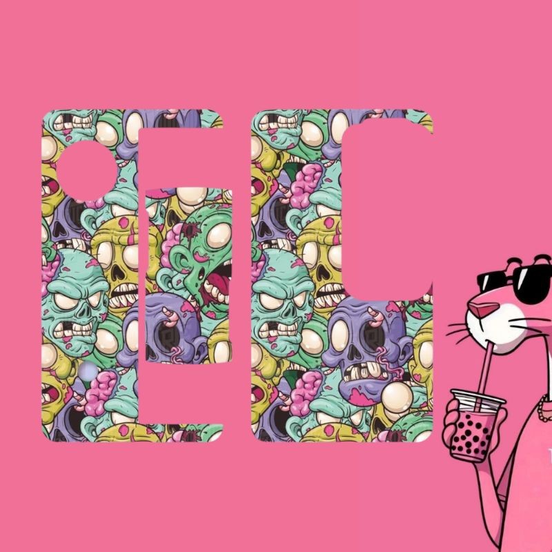 

*Fullbody* Wima Store Stiker Bodi Outer Dott Aio V1 V2 Anime Waifu Hitam Pink Anti Air Laminasi Tahan Lama Iner Dot Garskin Case/Stiker Premium Custom COD