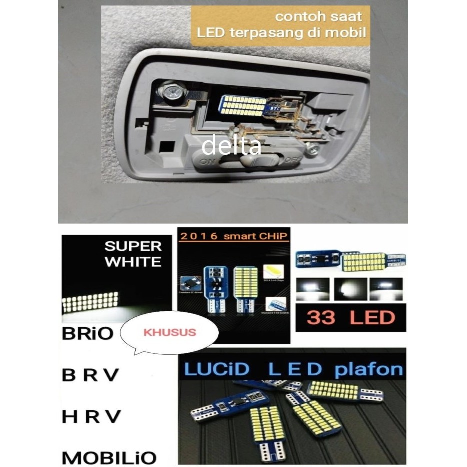 LAMPU KABIN /PLAFON MOBIL HONDA BRIO HRV BRV MOBILIO LED PUTIH