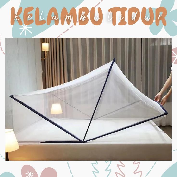 Kelambu Tenda Lipat Kotak Kelambu Anti Nyamuk