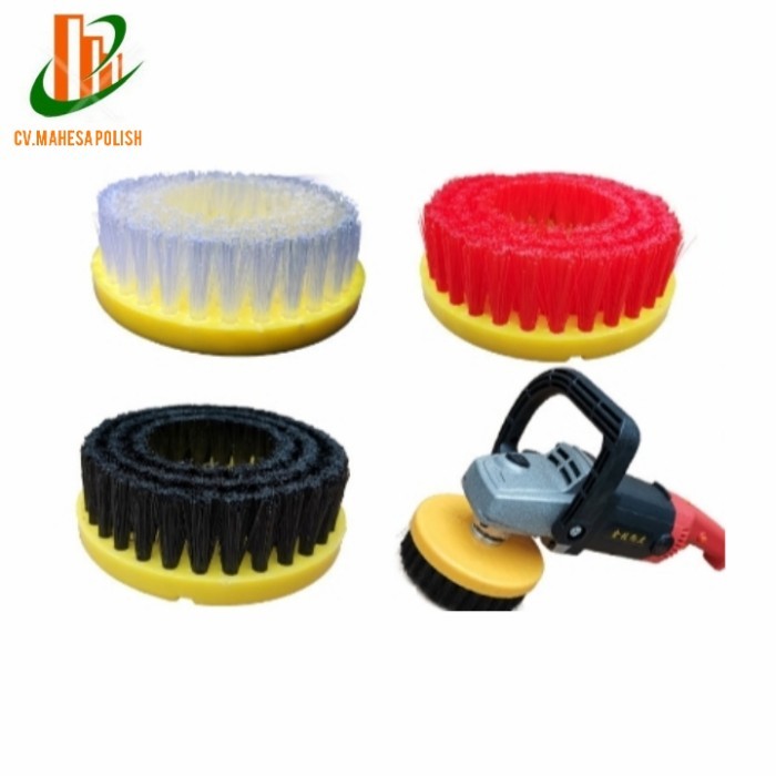 Sikat cuci sofa springbed karpet 5 inch M14 Sikat mesin poles tangan