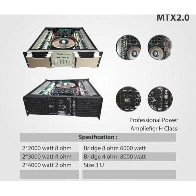 Produk Baru Power Audio Seven Mtx 2.0 Original