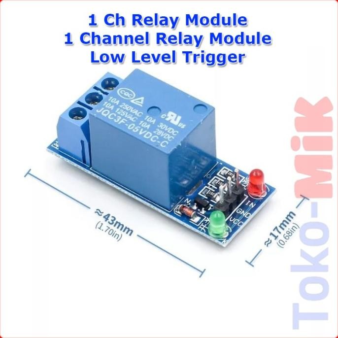 Diskon PCB 1 CHANNEL RELAY MODULE MODUL 1 KANAL Modul Relay Low Level Trigger tokmi99 Diminati Bange