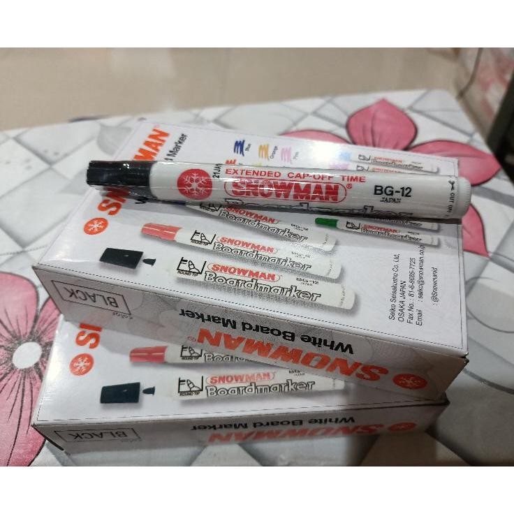 

Spidol Snowman Whiteboard Bg12/ Bisa Di Hapus Isi 12Pcs/1Lusin