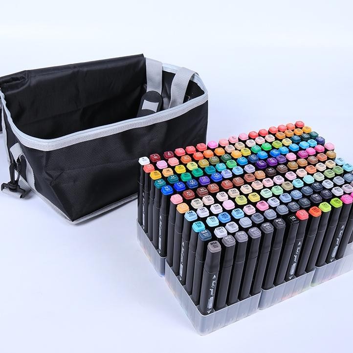 

Wd Touchfive 168Pcs Warna Sketsa Spidol Umum General Marker Set Animation Markers / Sketch Twin Market Set Spidol