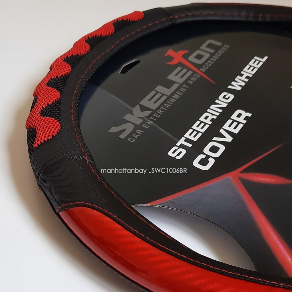 Cover Stir / Bungkus Stir Sarung Stir Mobil Universal Skeleton SKT-A SWC1006BR