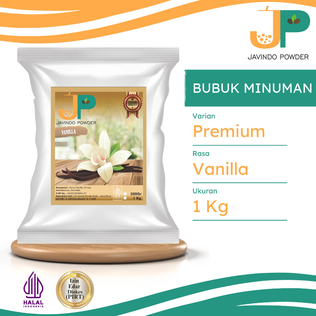 

JAVINDO Bubuk Minuman Premium Rasa Vanilla 1 Kg Javindo Powder