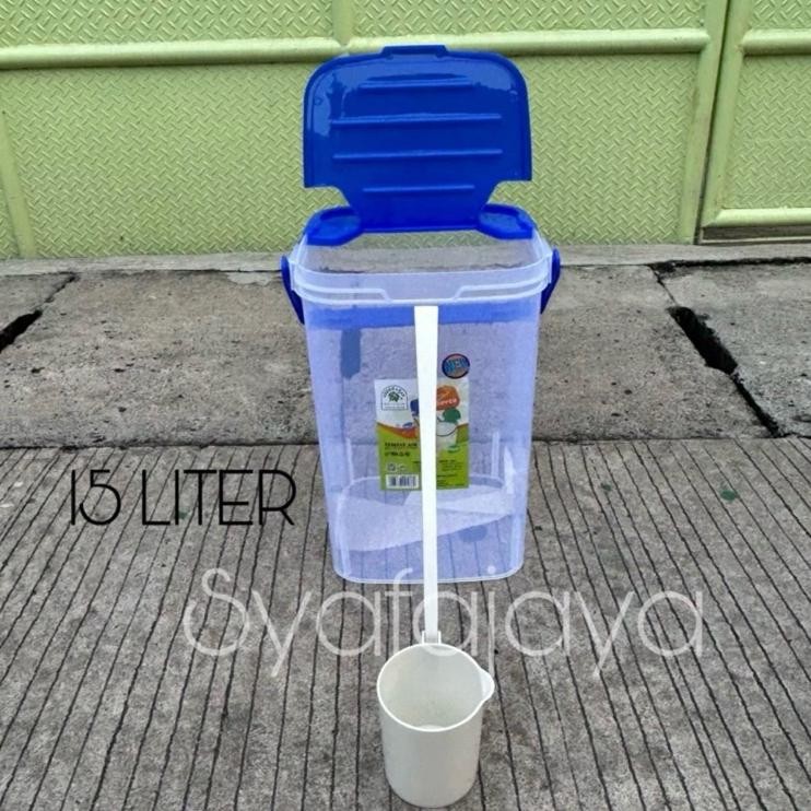 Green Leef - Toples + Gayung / Wadah Es Buah Ukuran 15 23 30 Liter / Aquarium Es