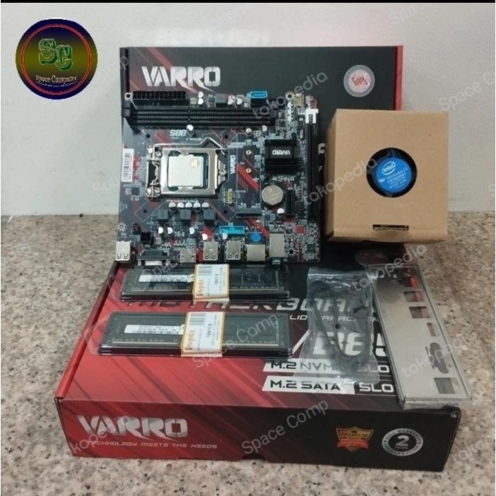 Paketan motherboard Baru Core i3 Dan i5 Gen4 motherboard h81+fan+ram Ddr3 Good Quality