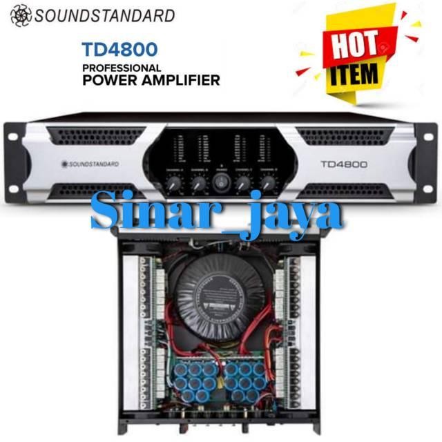 Power Amplifier Soundstandard Td 4800 4 Channel