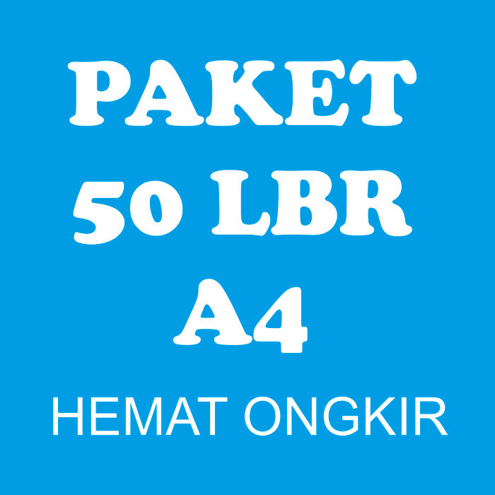 

PAKET 50 LEMBAR KERTAS A4