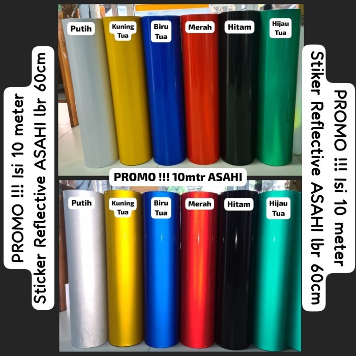 

PROMO isi 10 meter ASAHI Scotchlite Sticker Reflective lebar 60cm