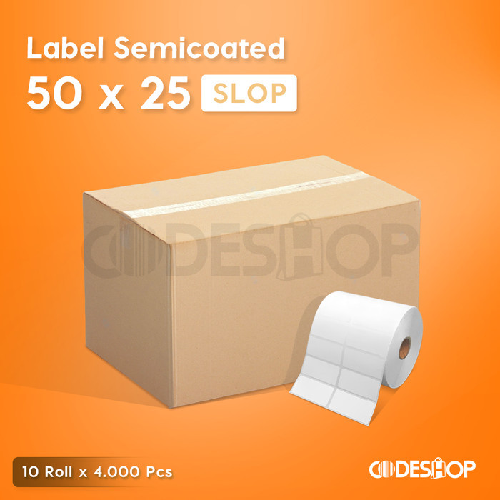 

1 Slop Isi 10 Label Harga 50 x 25 Semicoated 50x25 mm 4000 Pcs
