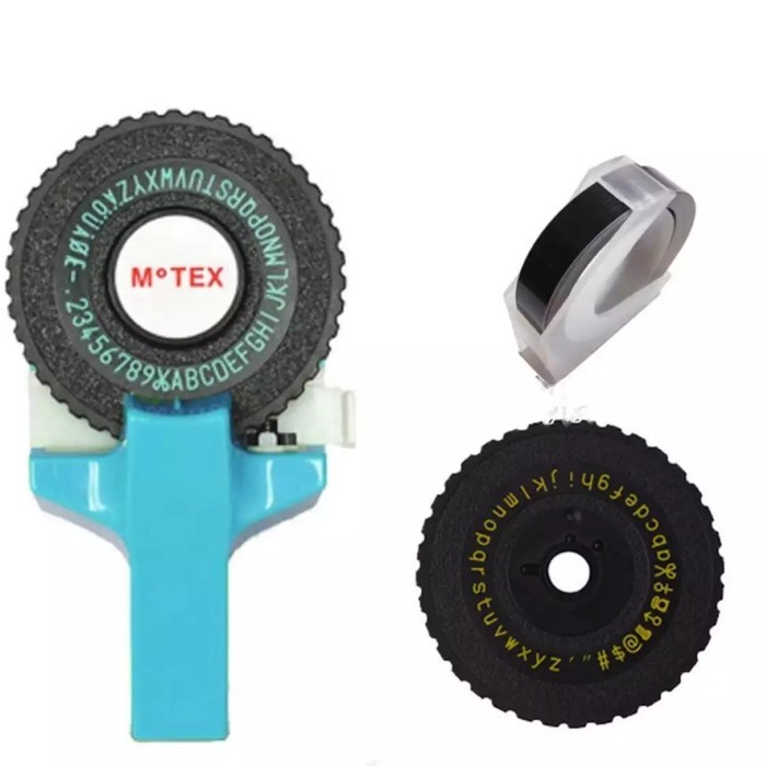 

LABEL MAKER MOTEX 101 with 2 wheel + GIFT Sampel Tape 30cm