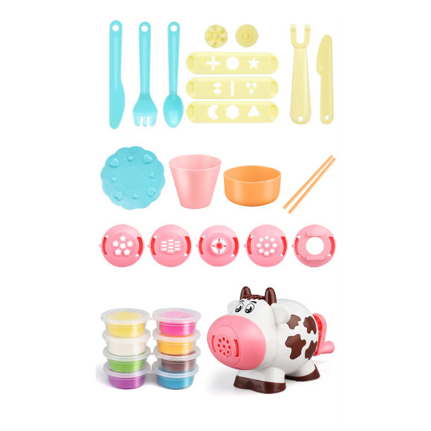 Dream Clay Mainan Anak Tanah Liat Plastisin Play Doh Bentuk Sapi 19 Pc