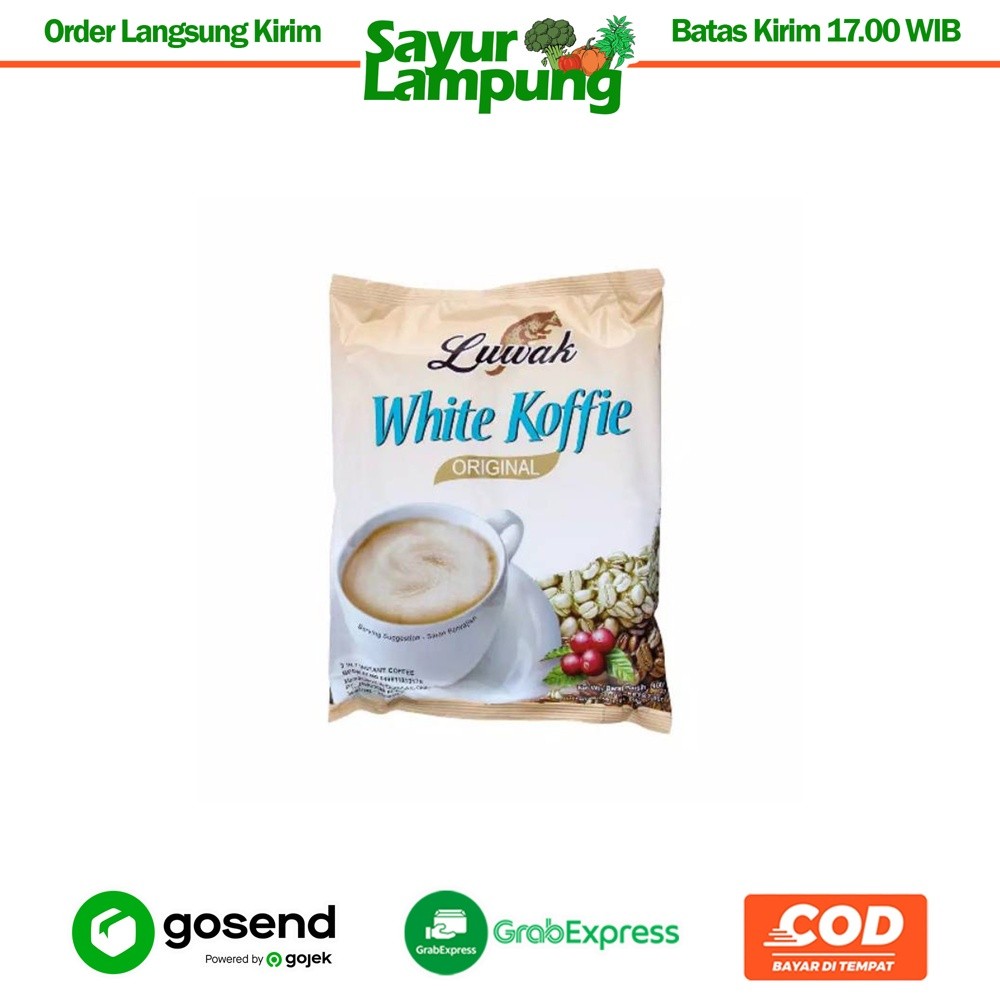 

Kopi Luak White Koffie 1 Renceng - Sayur Lampung