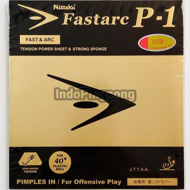 Nittaku Fastarc P-1 ~ Rubber Karet Fast Arc P1