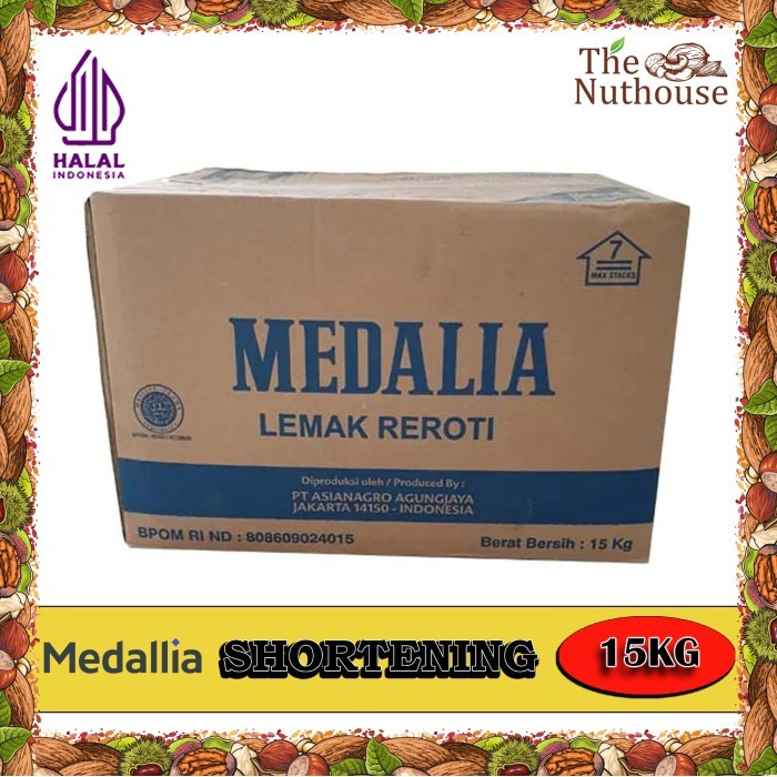 

Medalia Shortening Bakers Fat / Mentega Putih Tawar 15kg