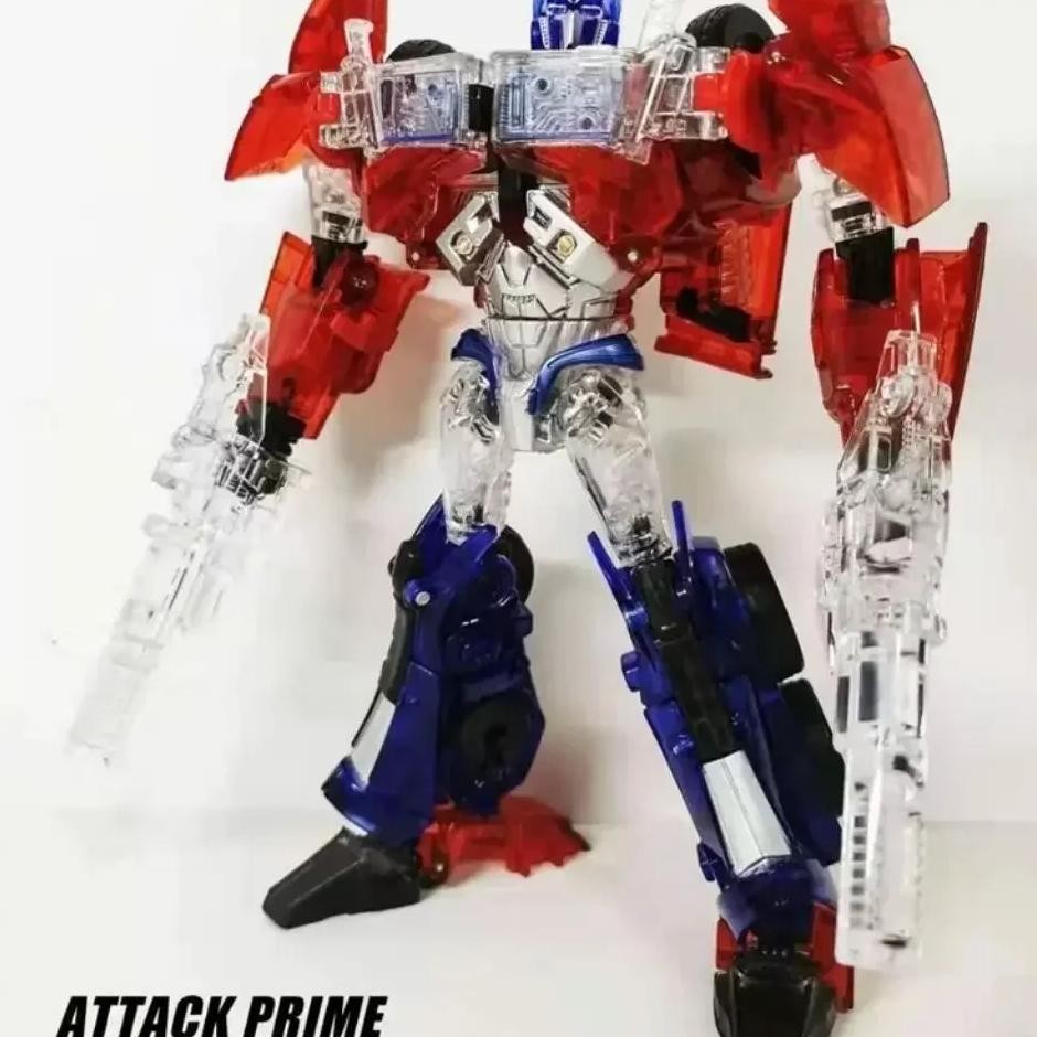 Promo APC Toys Transformation ATTAGK PRIME  Transparent Color OP 2.0 TFP Action Figure Toys In Box C