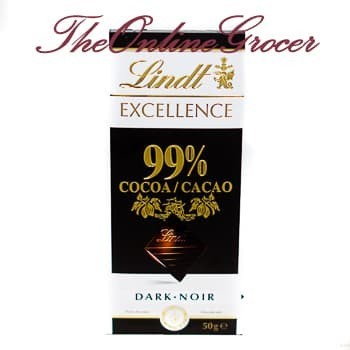 

Lindt Excellence Dark Chocolate or Dark Cacao 70% 90% or 99%