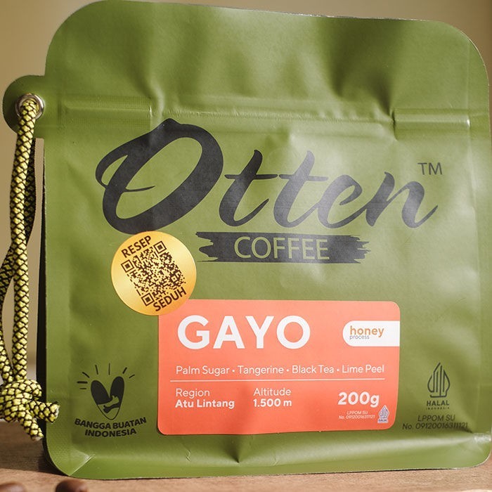 

Kopi Arabica Aceh Gayo Honey Process 200g - Biji / Bubuk Kopi Otten Coffee
