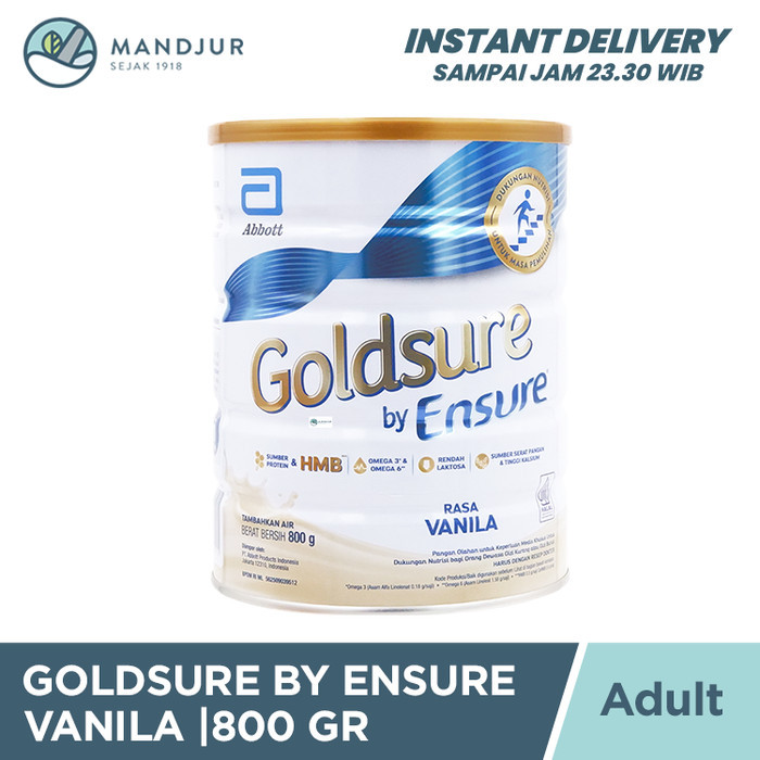 

Goldsure By Ensure Vanila 900 Gram - Penambah Nutrisi Masa Pemulihan