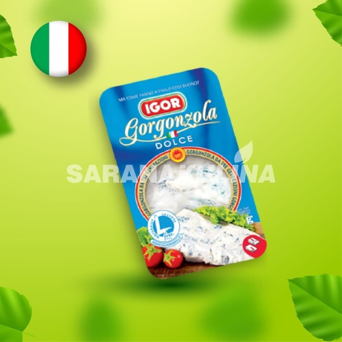 

Gorgonzola Cheese IGOR 200gr (Pengiriman hanya Grab/Gojek)