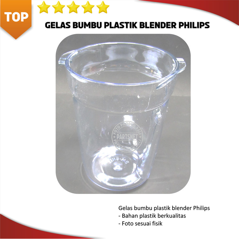 Gelas bumbu plastik blender Philips
