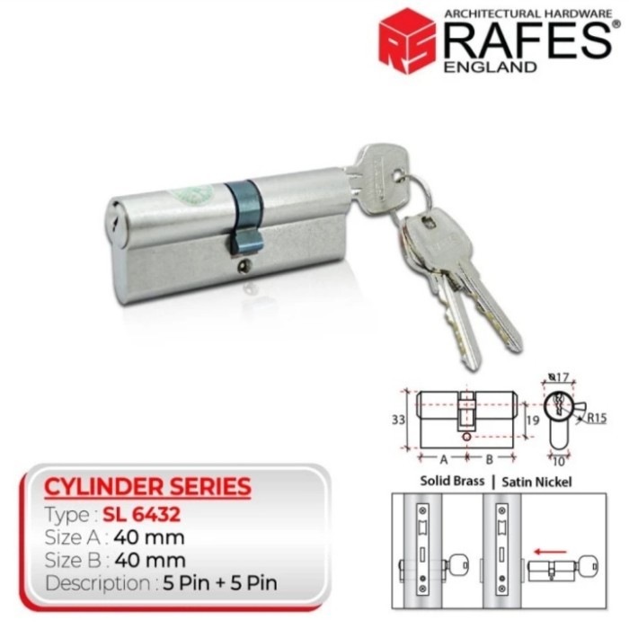 Silinder Kunci Rafes Sl 6432