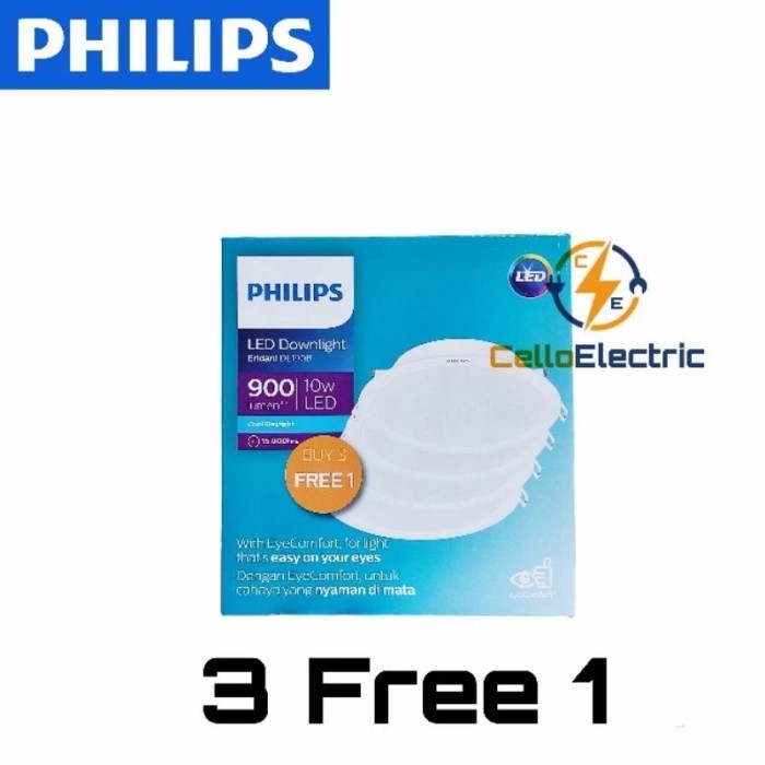 Led Philips Eridani Pack 10 Watt - Lampu Philips Eridani Paket 10w