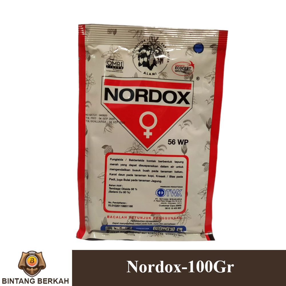 Nordox 100 Gram Fungisida Tembaga Hidroksida Pertanian