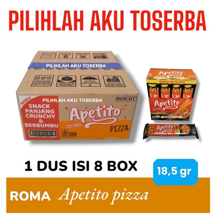 

Biskuit Roma APETITO PIZZA Box - ( HARGA 1 DUS )