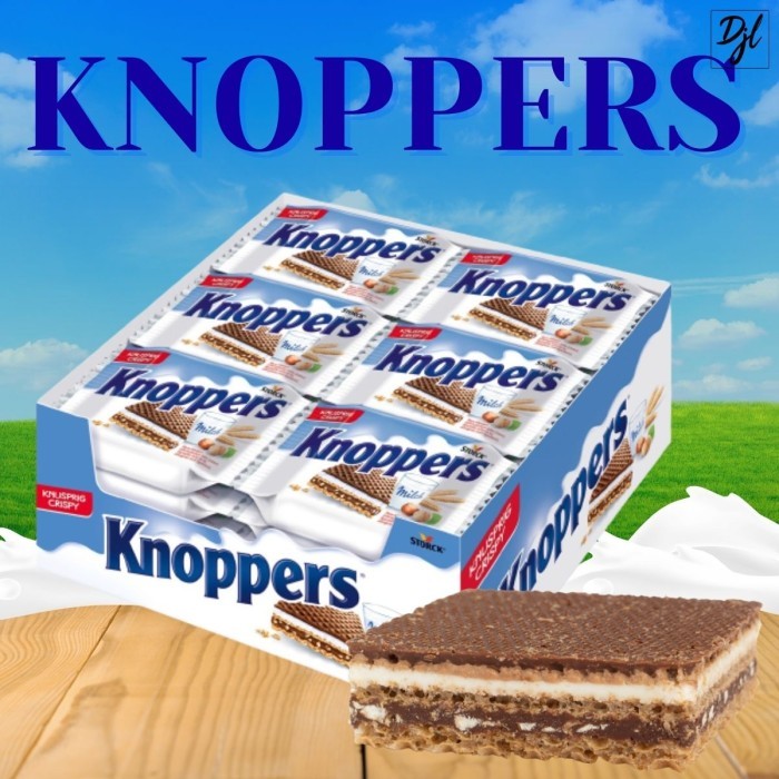 

Storck Knoppers Wafers Milk Hazelnut 25g Wafer Susu isi 24 Pcs 1 Pak