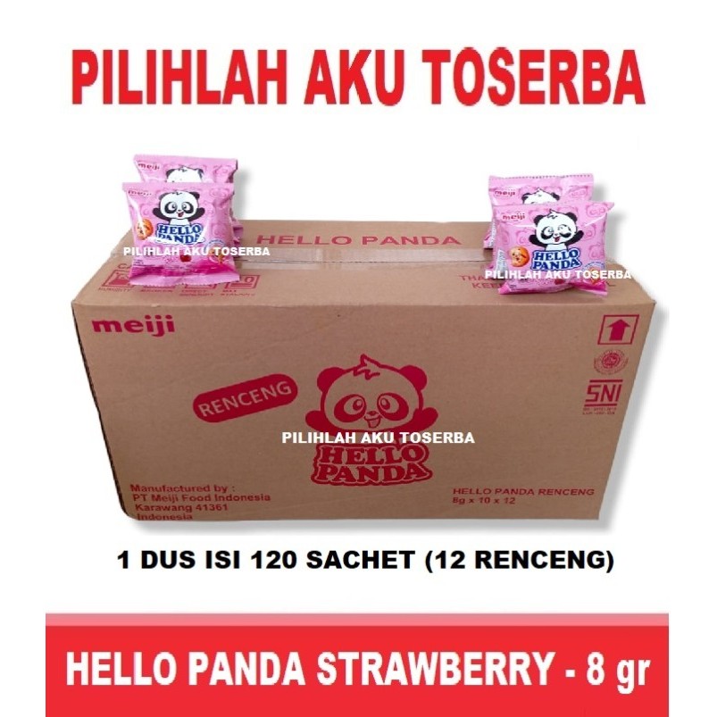 

Meiji HELLO PANDA Biscuit STRAWBERRY RENCENG - (HARGA 1 DUS)