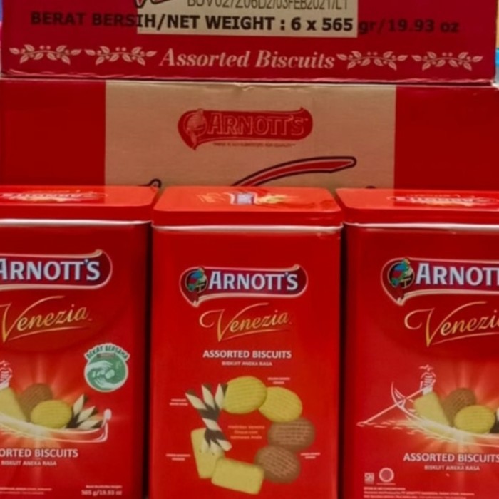 

ROTI KALENG KUE KERING ARNOTTS VENEZIA 565GR LEBARAN 2021 IDUL FITRI