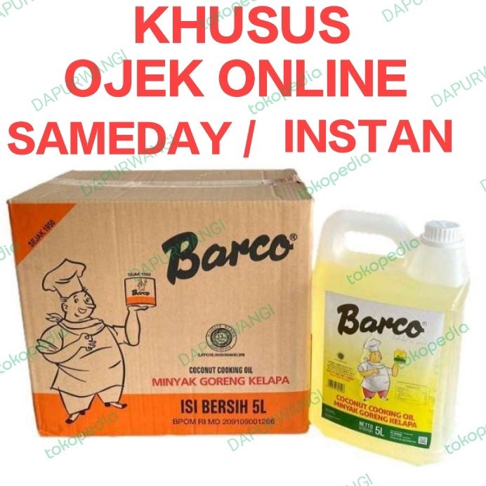 

BARCO Minyak Goreng Kelapa Murni Coconut Cooking Oil Jerigen 5Liter